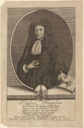 Paulus Heigel, Dr. theol; geb. 16. März 1640; gest. 18. September 1690