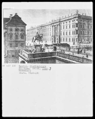 Ansicht der Süd-Ost-Ecke des ehemaligen Stadtschlosses in Berlin