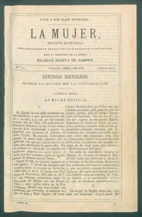 Estudios históricos sobre la mujer en la civilización. - [Continuación] : Capítulo sexto. - La mujer egipcia.