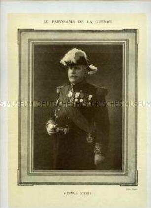 Uniformdarstellung, Porträtfoto, Joseph Jacques Césaire Joffre in Generalsuniform, Frankreich, 1916/1923 .