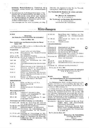 Mitteilung des Deutschen Zentralinstituts für Lehrmittel : 23/61 Vom 14. März 1961 ; [Mitteilungen]