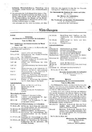 Mitteilung des Deutschen Zentralinstituts für Lehrmittel : 23/61 Vom 14. März 1961 ; [Mitteilungen]