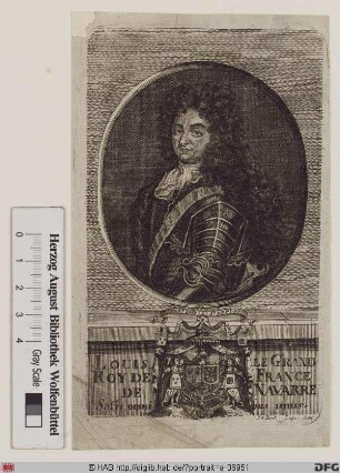 Bildnis Ludwig (Louis) XIV., König von Frankreich und Navarra (reg. 1643(61)-1715)