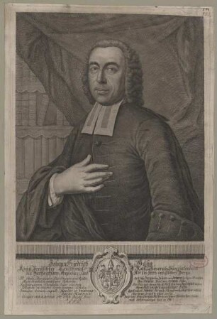Bildnis des Johann Friedrich Hähn