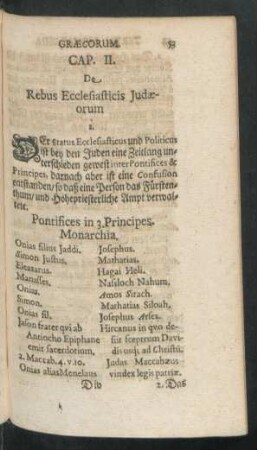 Cap II. De Rebus Ecclesiasticis Iudaeorum