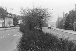 Bau der neuen Straßenbahnlinie "Südbahn" durch die Eckenerstraße