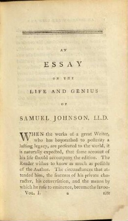 The Works Of Samuel Johnson, LL.D. : In Twelve Volumes. 1