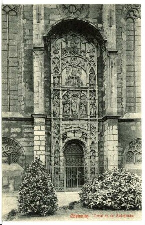 Chemnitz. Portal an der Schlosskirche