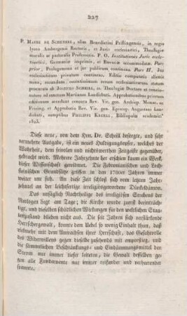 227-243 "Institutiones Juris ecclesiastici" von Maurus de Schenkel