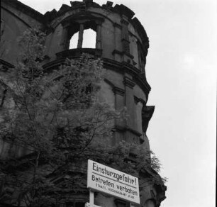 Ruine des Gottesauer Schlosses.