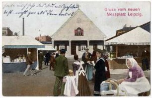 Leipzig : Gruß vom neuen Messplatz ; Verwaltungsgebäude