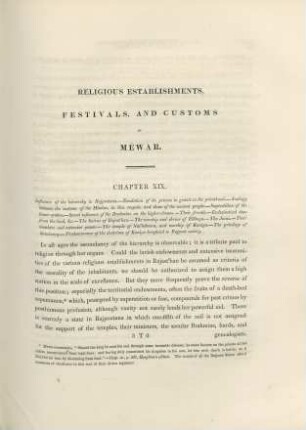 Religious establishments, festivals, and customs of Méwar