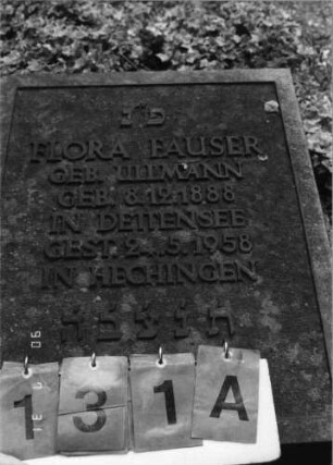 Grabstein 131 (Index: 99790482) Maße HxBxT: 63x50x26 cm: Grabstein 131A