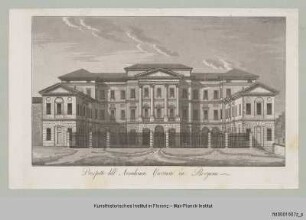 Vedute des Palazzo dell'Accademia der Accademia Carrara in Bergamo