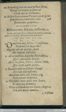 Psalmus LVII. Miserere mei, Deus, miserere