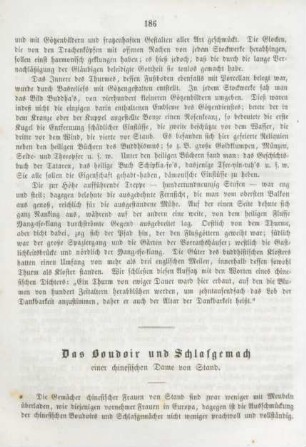 Das Boudoir und Schlafgemach
