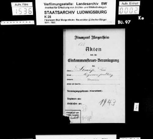 Strauß, Leo; Zigarrenhändler *22.07.1890 Strauß, Mina *16.04.1893 Wohnort: Bad Mergentheim