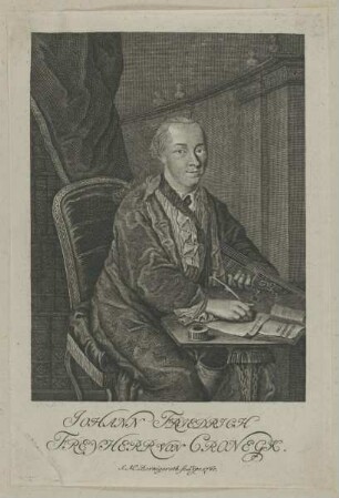 Bildnis des Johann Friedrich, Freyherr von Cronegk