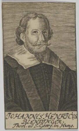 Bildnis des Johannes Heinricvs Blendinger