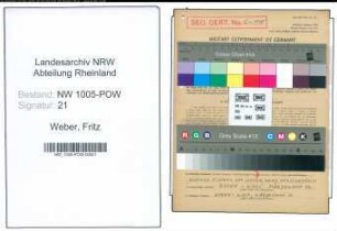 Entnazifizierung Fritz Weber , geb. 18.09.1901 (Transportarbeiter)