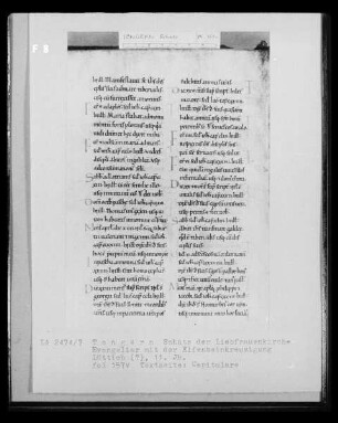 Textseite: Capitulare, Folio 157 v