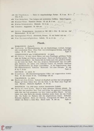 Plastik (Nr. 486-529)