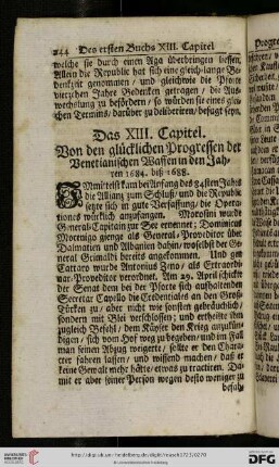 Das XIII. Capitel