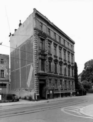 Görlitz-Altstadt, Schützenstraße 1. Wohnhaus (um 1800). Straßenansicht
