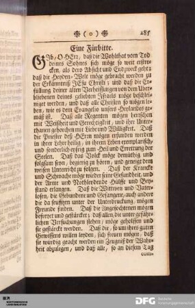 Eine Fürbitte