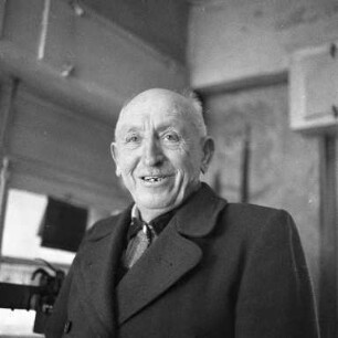 75. Geburtstag des Waagenmeisters bei den Stadtwerken Karlsruhe, Heinrich Ries.