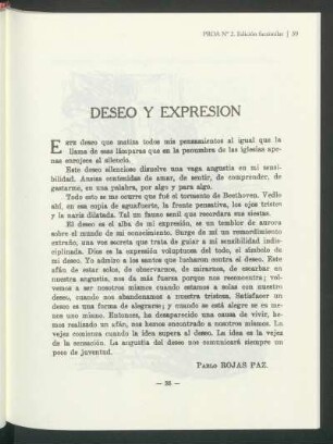 Deseo y expresión