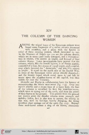 XIV. The column of the dancing women