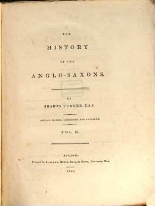The history of the Anglo-Saxons : from the earliest period to the Norman conquest ; in three volumes, 2