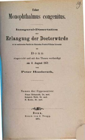 Ueber den Herpes zoster ophthalmicus