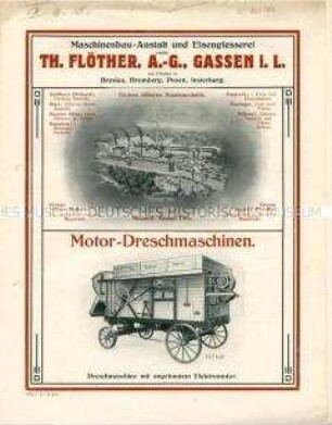 Motor-Dreschmaschinen.