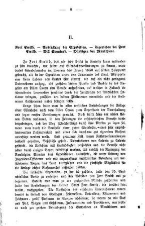 II. Fort Smith. - Ausrüstung der Expedition. - Lagerleben bei Fort Smith. - Bill Spaniard. - Bändigen der Maulthiere