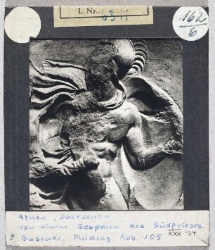 Athen, Parthenon: Süd-Fries XXX, Detail eines Gespanns LXXIV