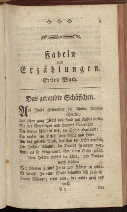 Das geraubte Schäffchen. - Der Löwe und der Esel.