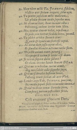 Psalmus XIX. Celi enarrant gloriam Dei