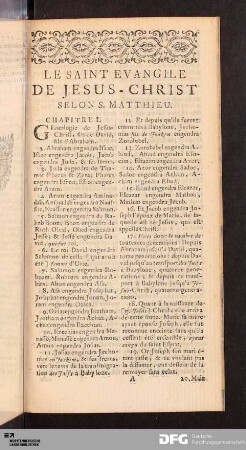 Le Nouveau Testament.