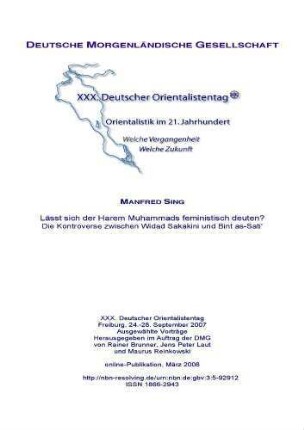 Lässt sich der Harem Muhammads feministisch deuten? : Die Kontroverse zwischen Widad Sakakini und Bint as-Sati'