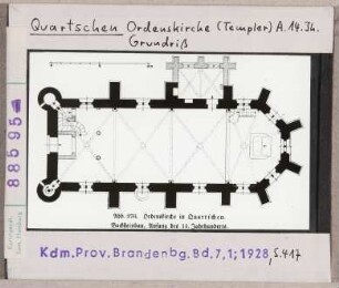 Quartschen: Templerkirche, Grundriss
