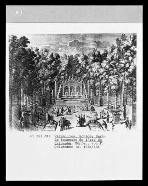 Versailles, Schlosspark, Le Bosquet de l'arc de triomphe