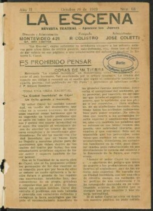 Es prohibido pensar - Cosas de mi tierra