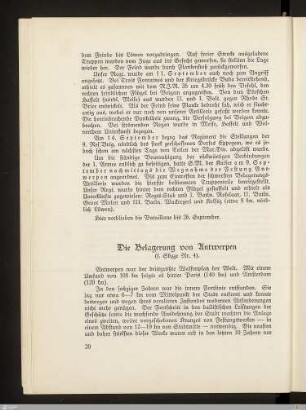 Die Belagerung von Antwerpen