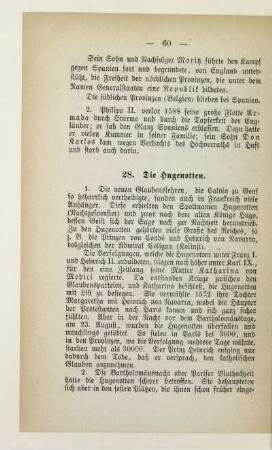 28. Die Hugenotten