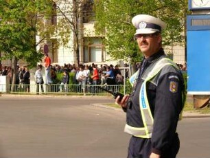 Verkehrspolizist in Bukarest