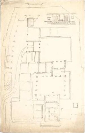 Thiersch, August ; Priene (Türkei); Ausgrabungen - Grundriss