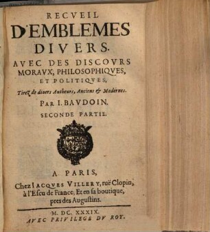 Recueil d'emblemes divers, 2