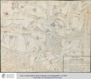 Situation von der Vestung [Festung] Rheinfels [mit Umgebung], par J[ohann] J[akob] Hill Ingenieur. o.O. 1762